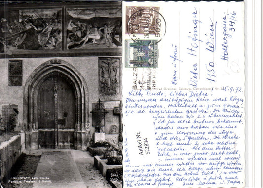 522834,Hallstatt Kirche Portal u. Fresken pub Cosy 584a
