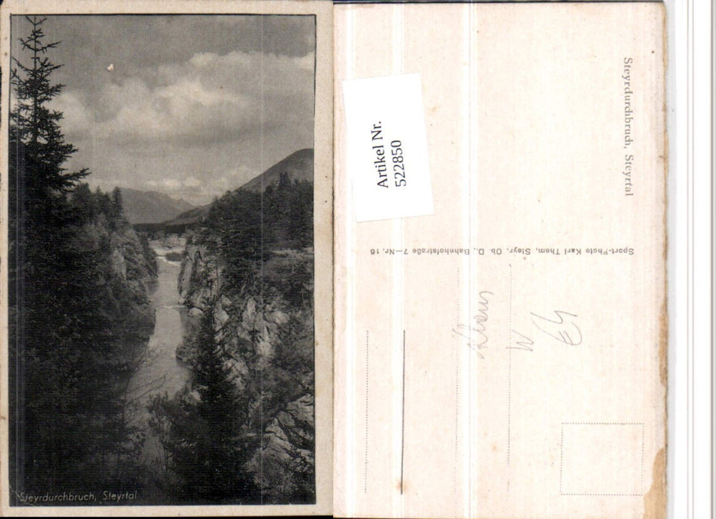 522850,Steyrdurchbruck Steyrtal b. Klaus Fluss