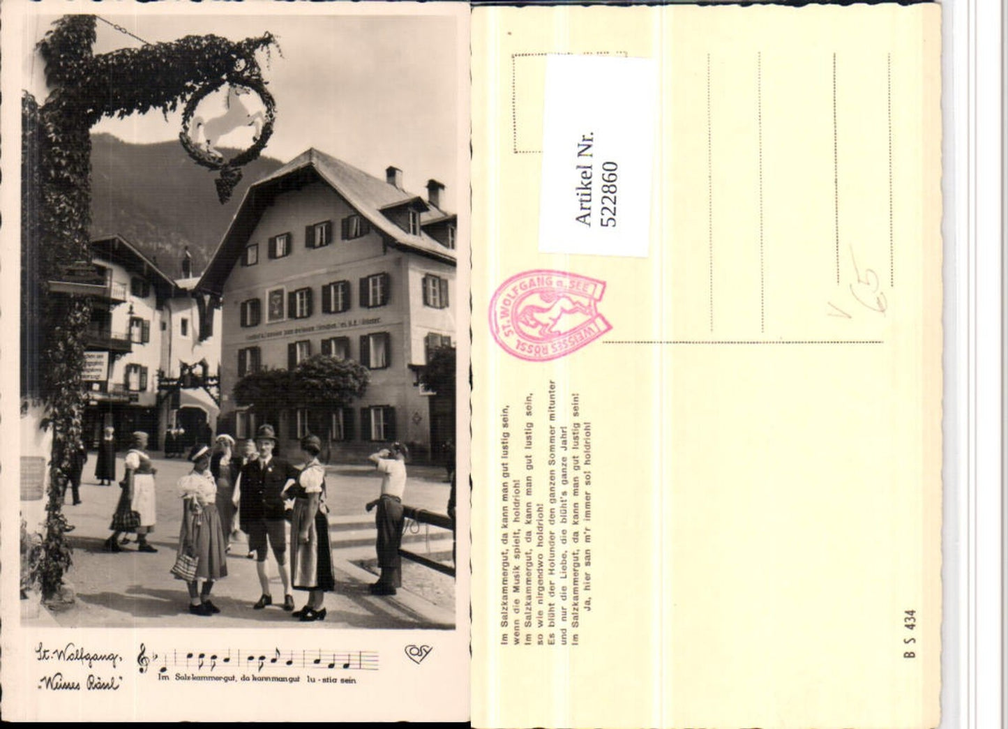 522860,St. Wolfgang Weißes Rössl Gasthof weiße Hirsch pub Cosy