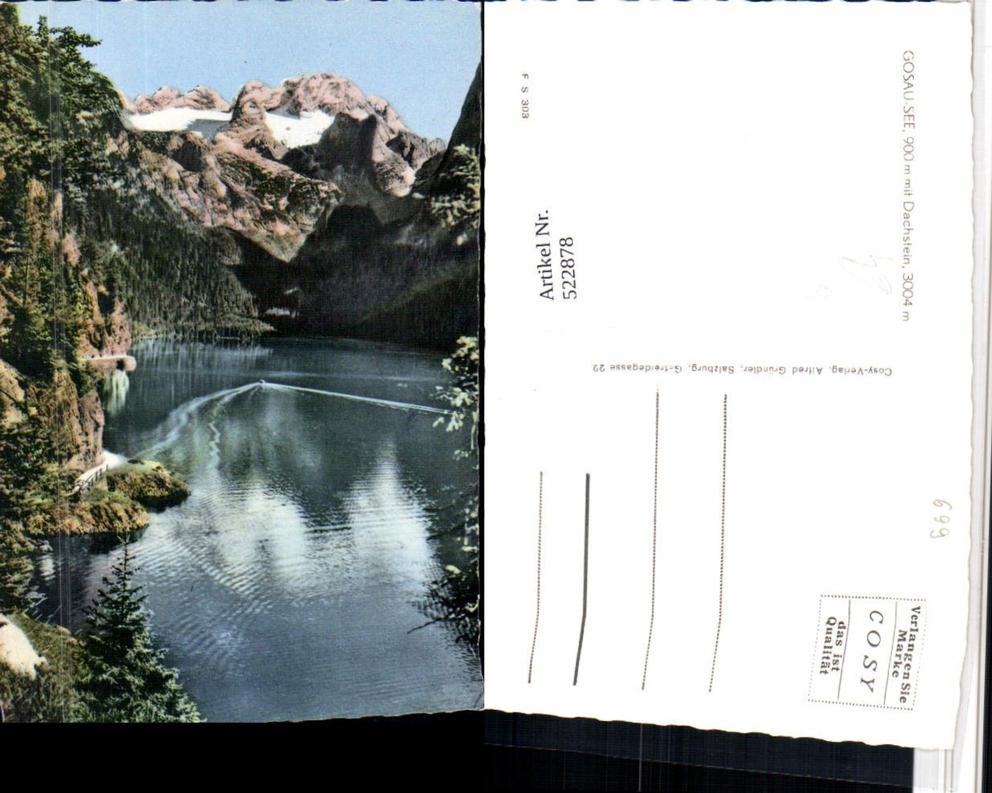 522878,Gosausee b. Gosau m. Dachstein Bergkulisse