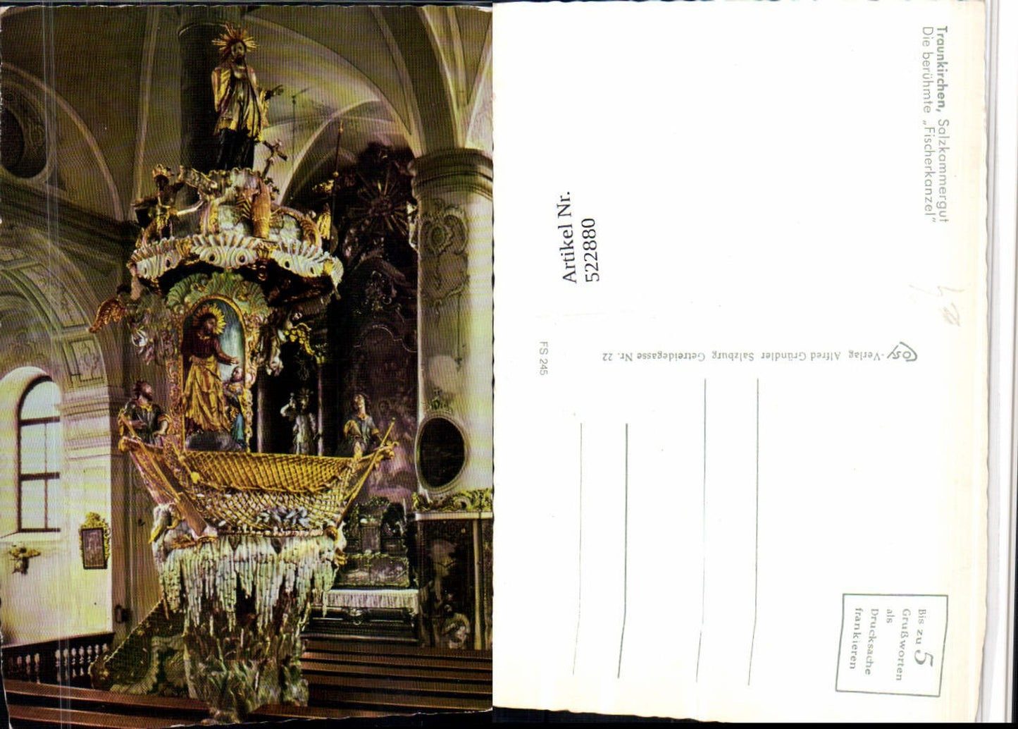 522880,Traunkirchen Kirche Fischerkanzel Kanzel pub Cosy