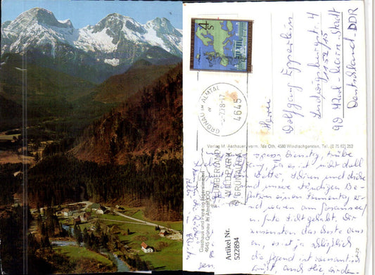 522894,Grünau im Almtal Gasthaus Jagersimmerl Bergkulisse