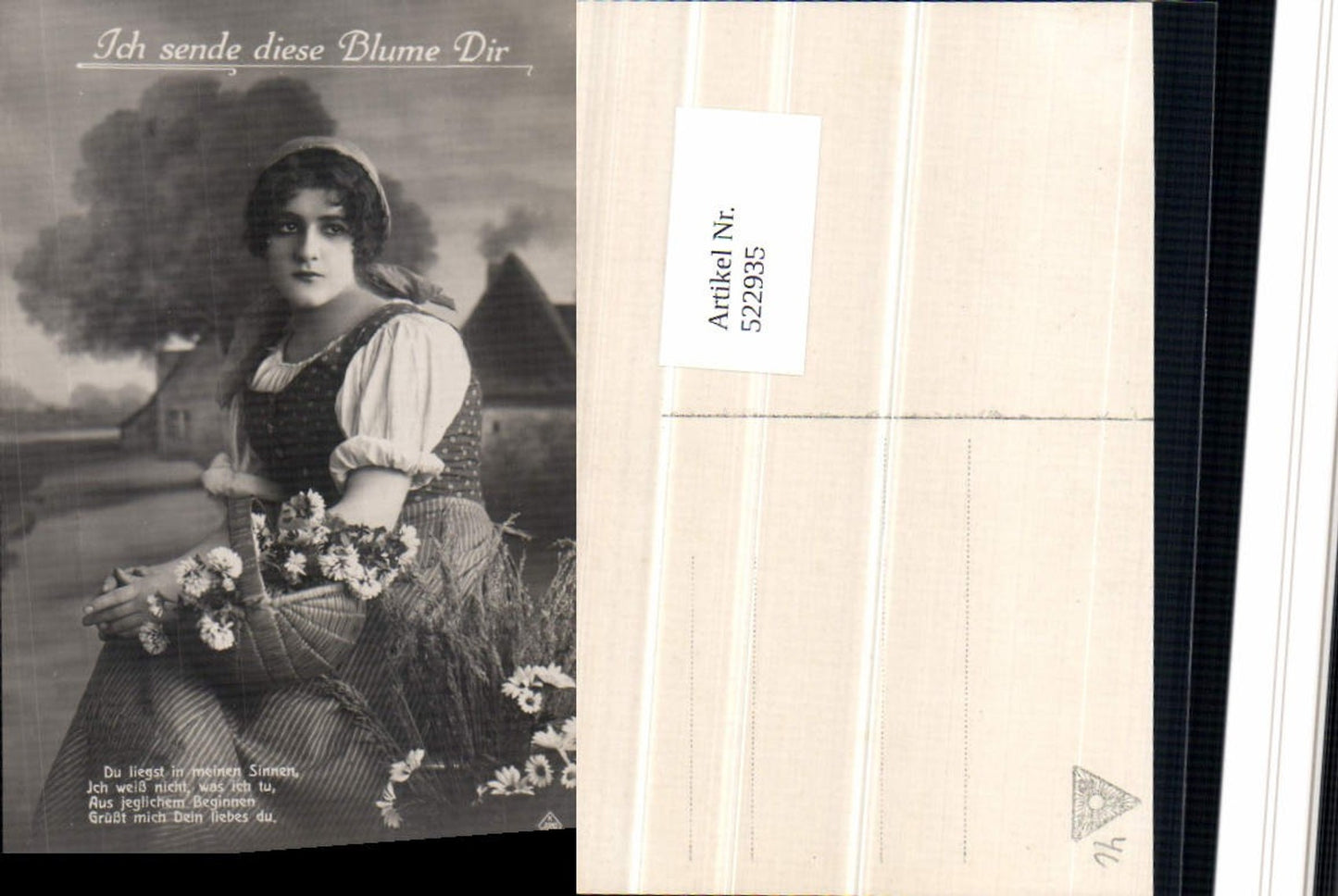 522935,Foto-AK Frau Roma Sinti Zigeuner Mignon Tracht Gänseblümchen
