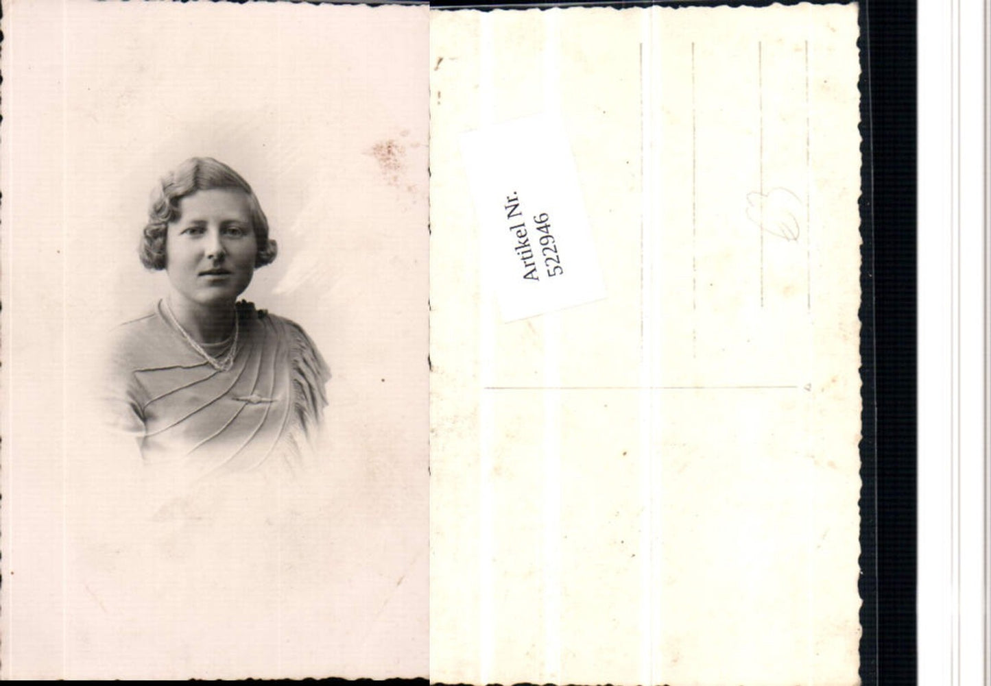 522946,Foto-AK Frau Portrait