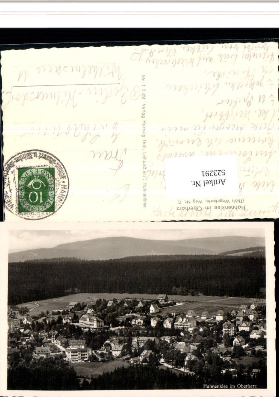 523291,Hahnenklee Bockswiese bei Goslar Oberharz Thöls Wegekarte Weg 7