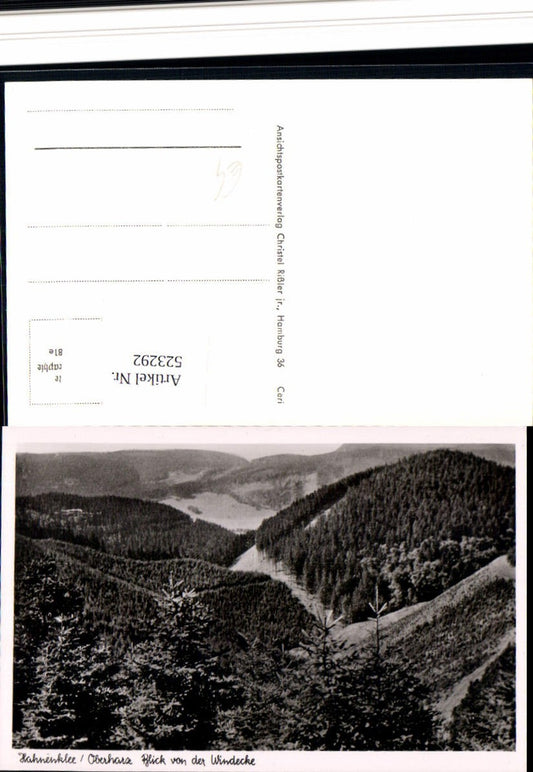523292,Hahnenklee Bockswiese bei Goslar Oberharz Windecke Blick