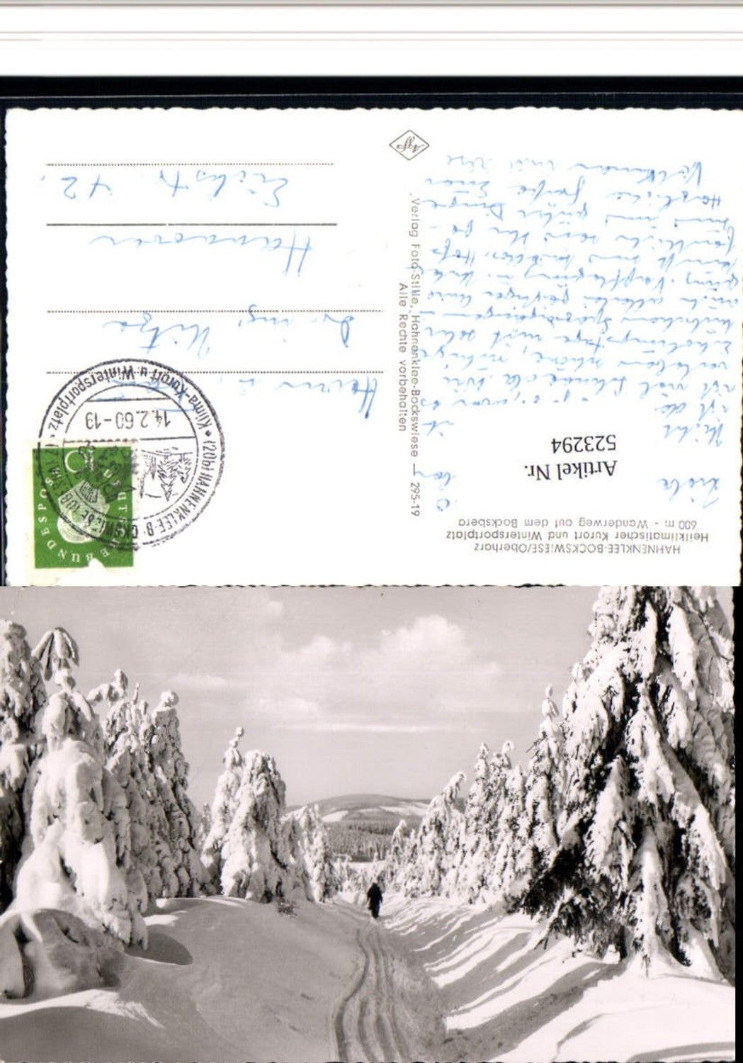 523294,Hahnenklee Bockswiese bei Goslar Oberharz Wanderweg langlaufen