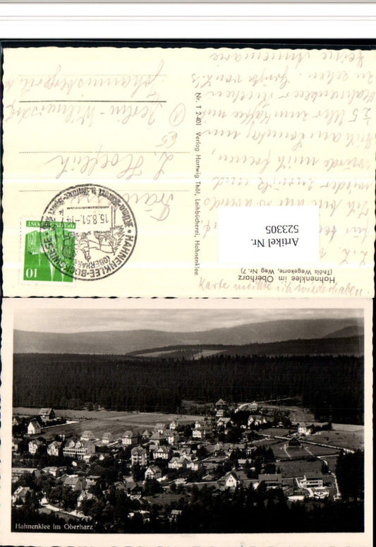 523305,Hahnenklee Bockswiese bei Goslar Oberharz Thöls Wegekarte Weg 7