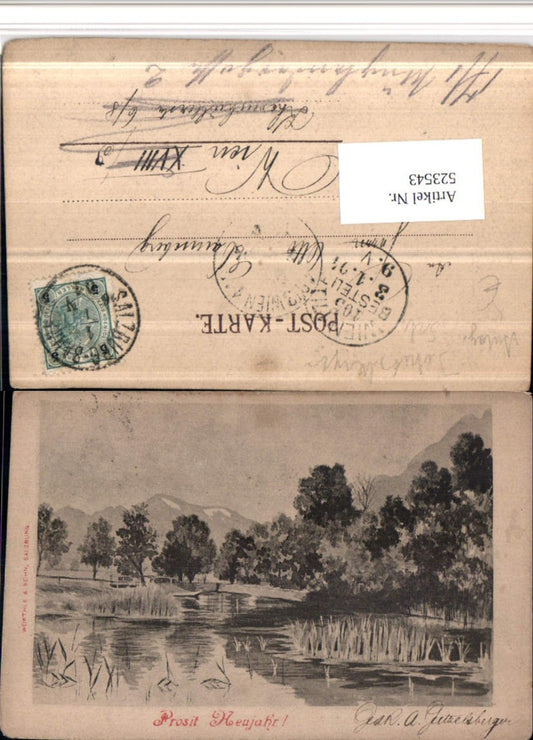 523543,Autograph Salzburg Jakob Jetzelsberger Ansichtskartenverlag