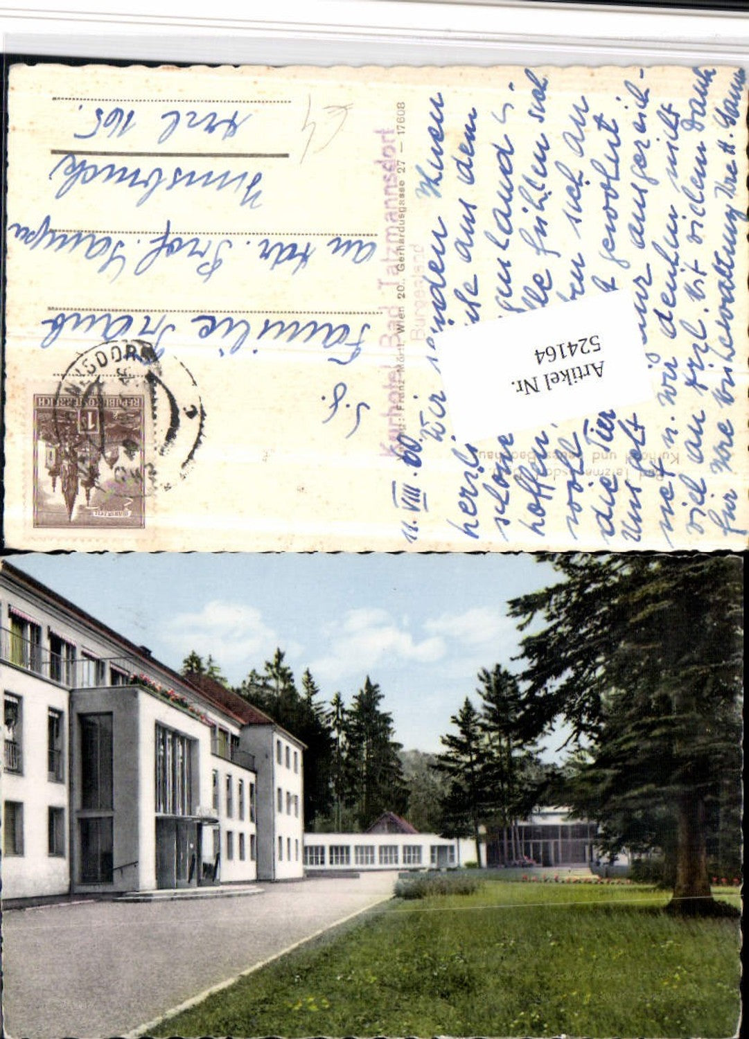 524164,Bad Tatzmannsdorf Kurhotel u. Badehaus