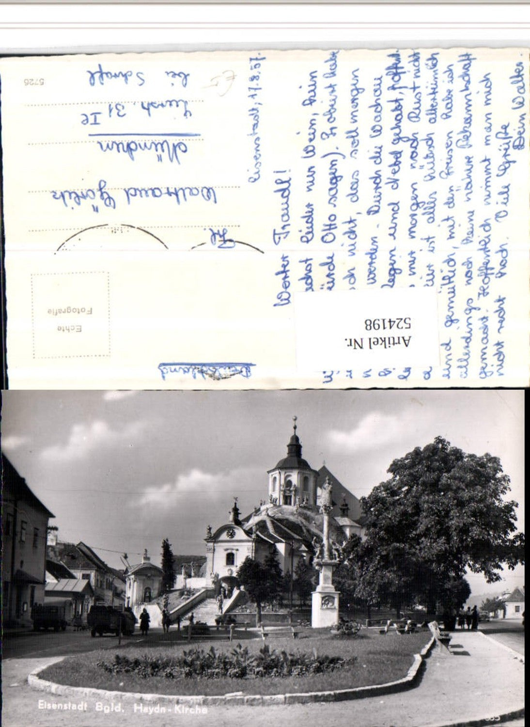 524198,Eisenstadt Haydn-Kirche Säule