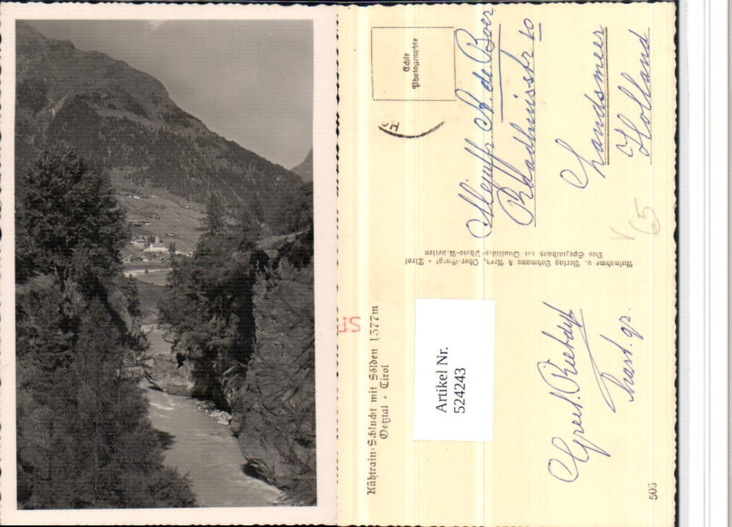 Alte Ansichtskarte – Old Postcard