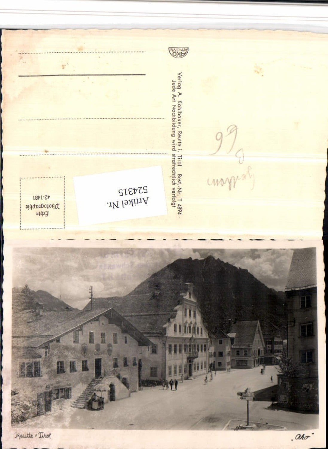 Alte Ansichtskarte – Old Postcard