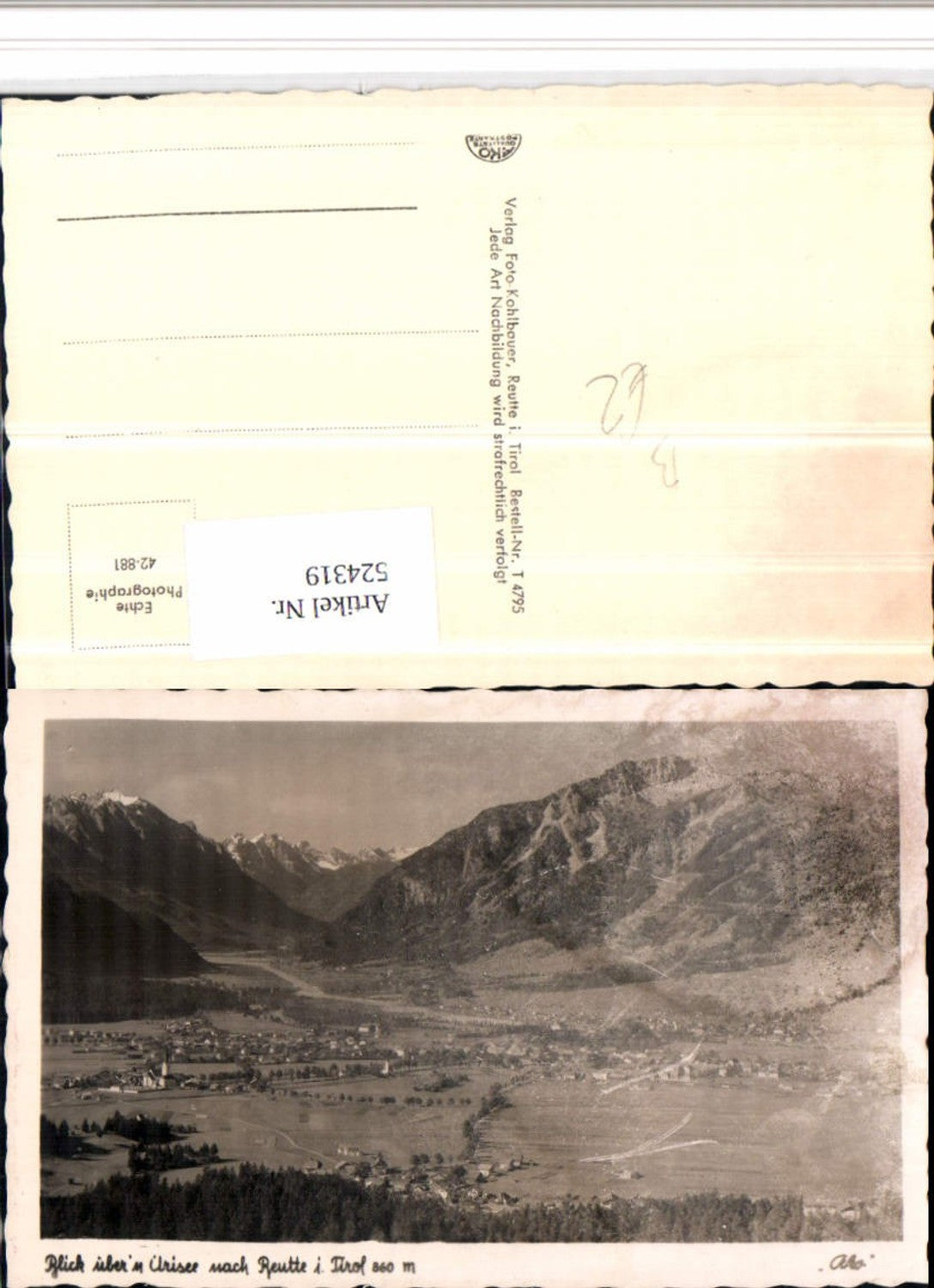 Alte Ansichtskarte – Old Postcard