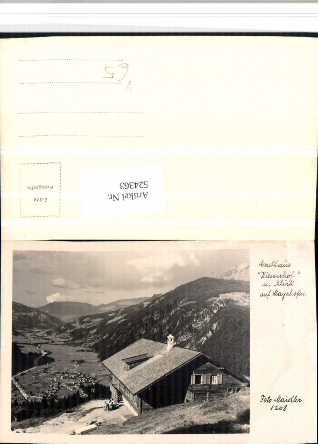 Alte Ansichtskarte – Old Postcard