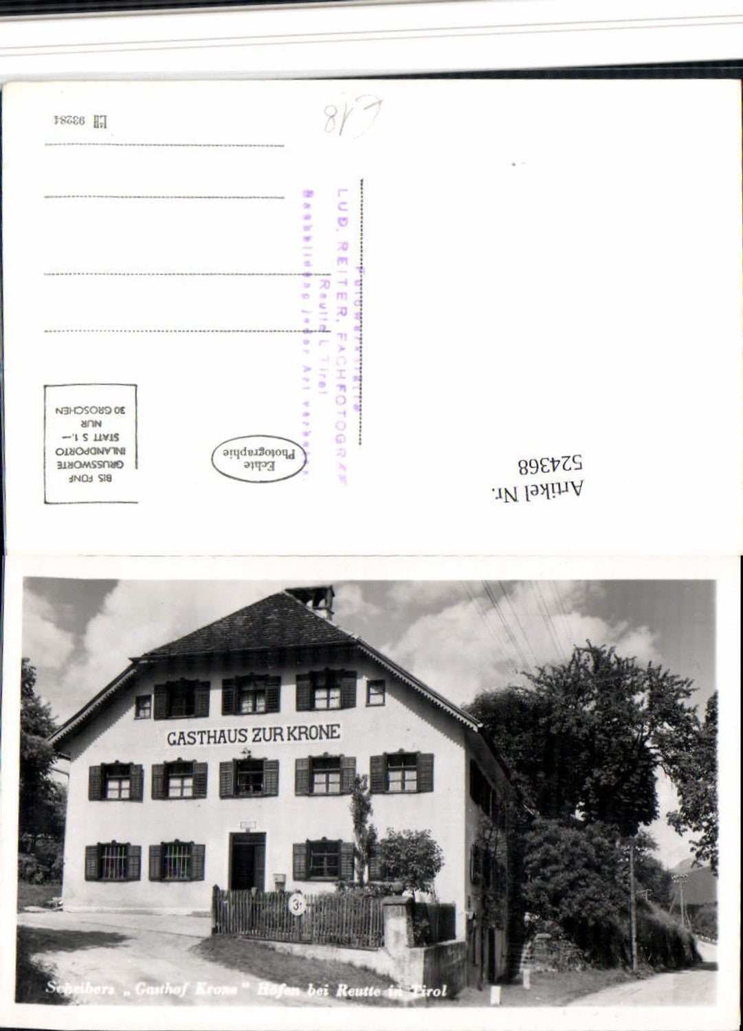 Alte Ansichtskarte – Old Postcard