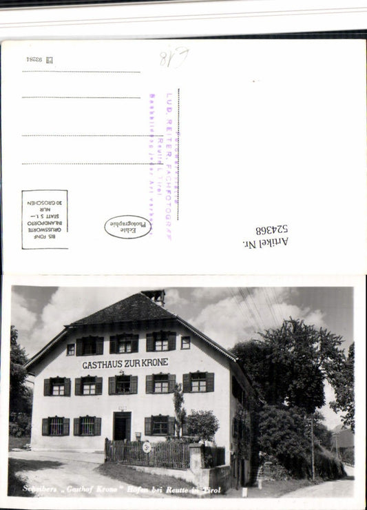 Alte Ansichtskarte – Old Postcard