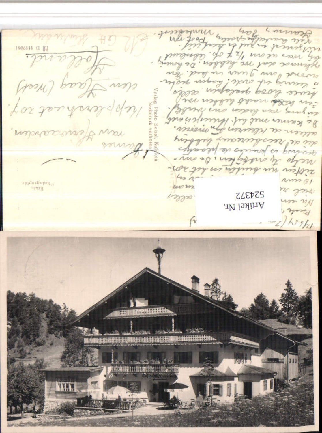 Alte Ansichtskarte – Old Postcard