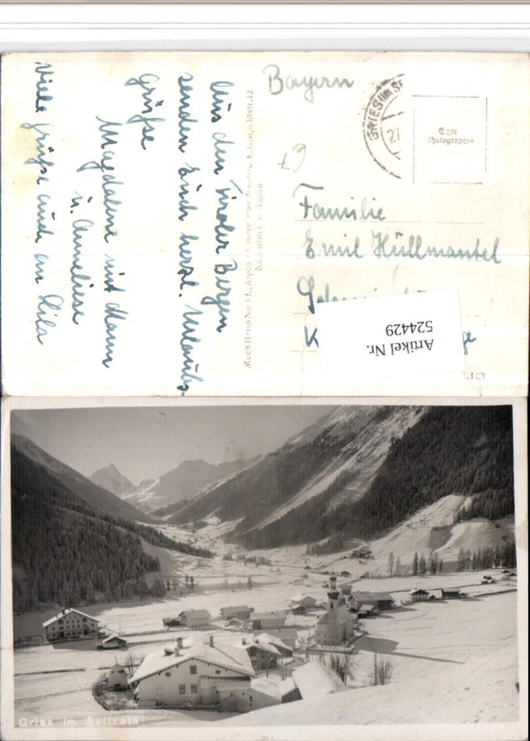 Alte Ansichtskarte – Old Postcard