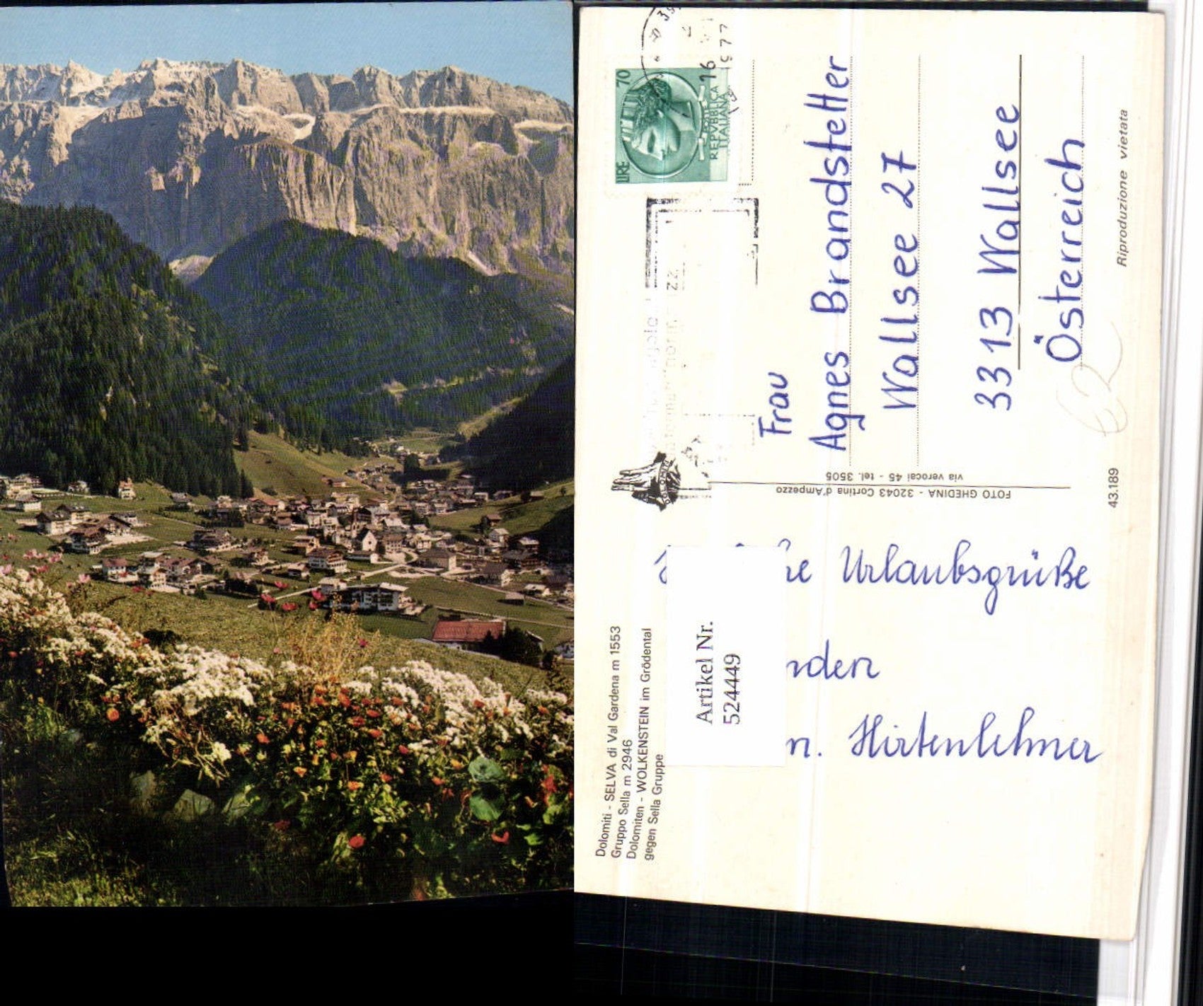 Alte Ansichtskarte – Old Postcard