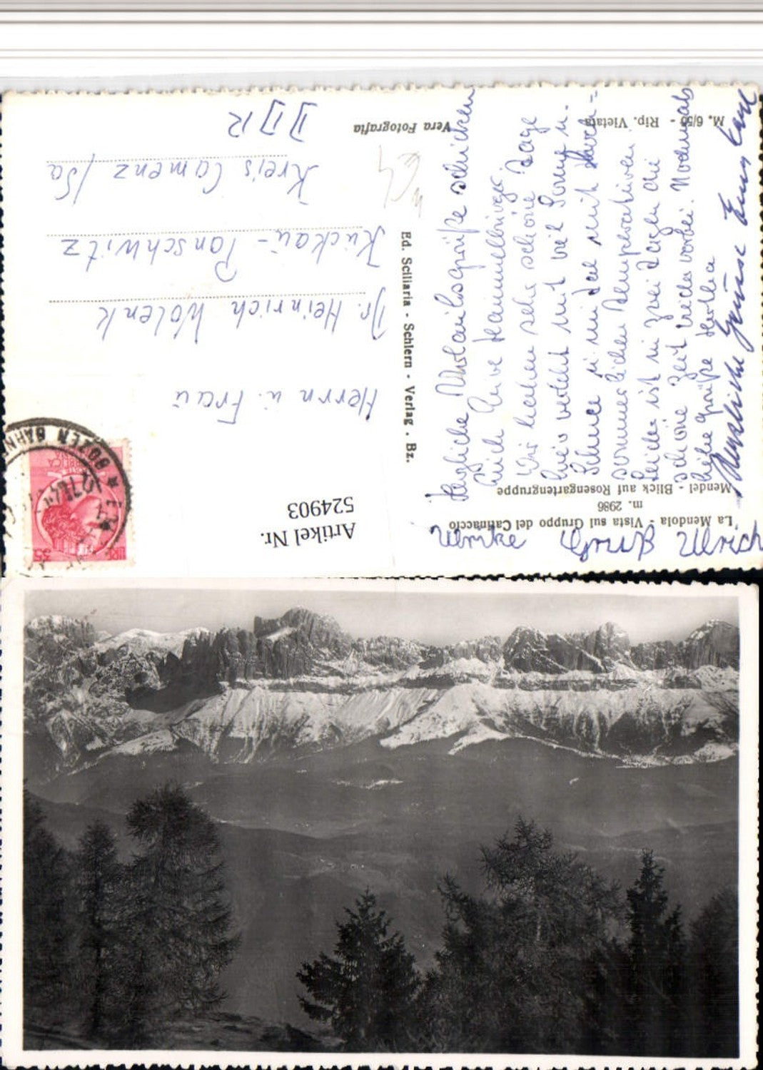 Alte Ansichtskarte – Old Postcard