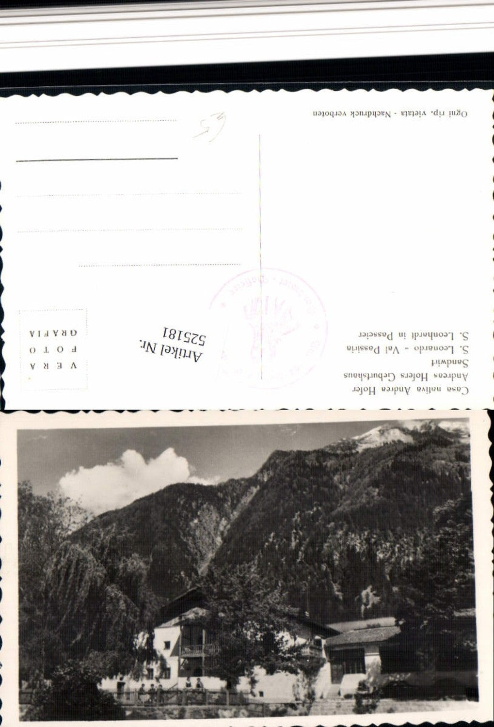 Alte Ansichtskarte – Old Postcard