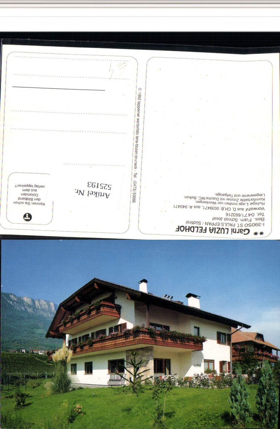 Alte Ansichtskarte – Old Postcard