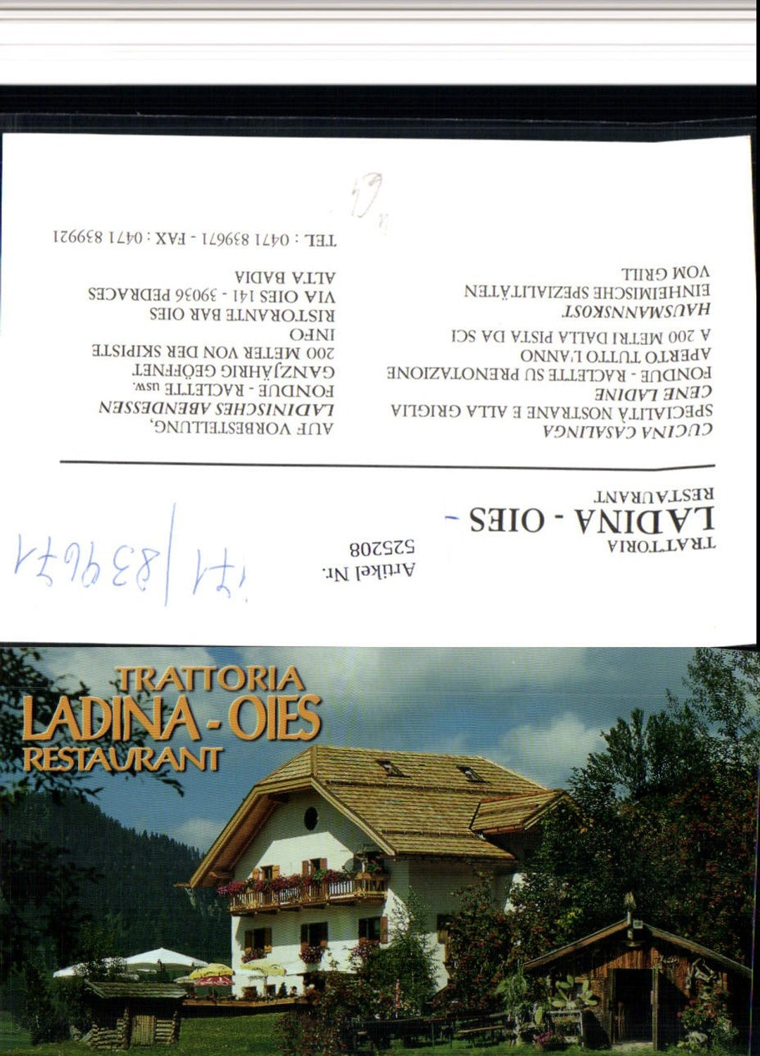 Alte Ansichtskarte – Old Postcard