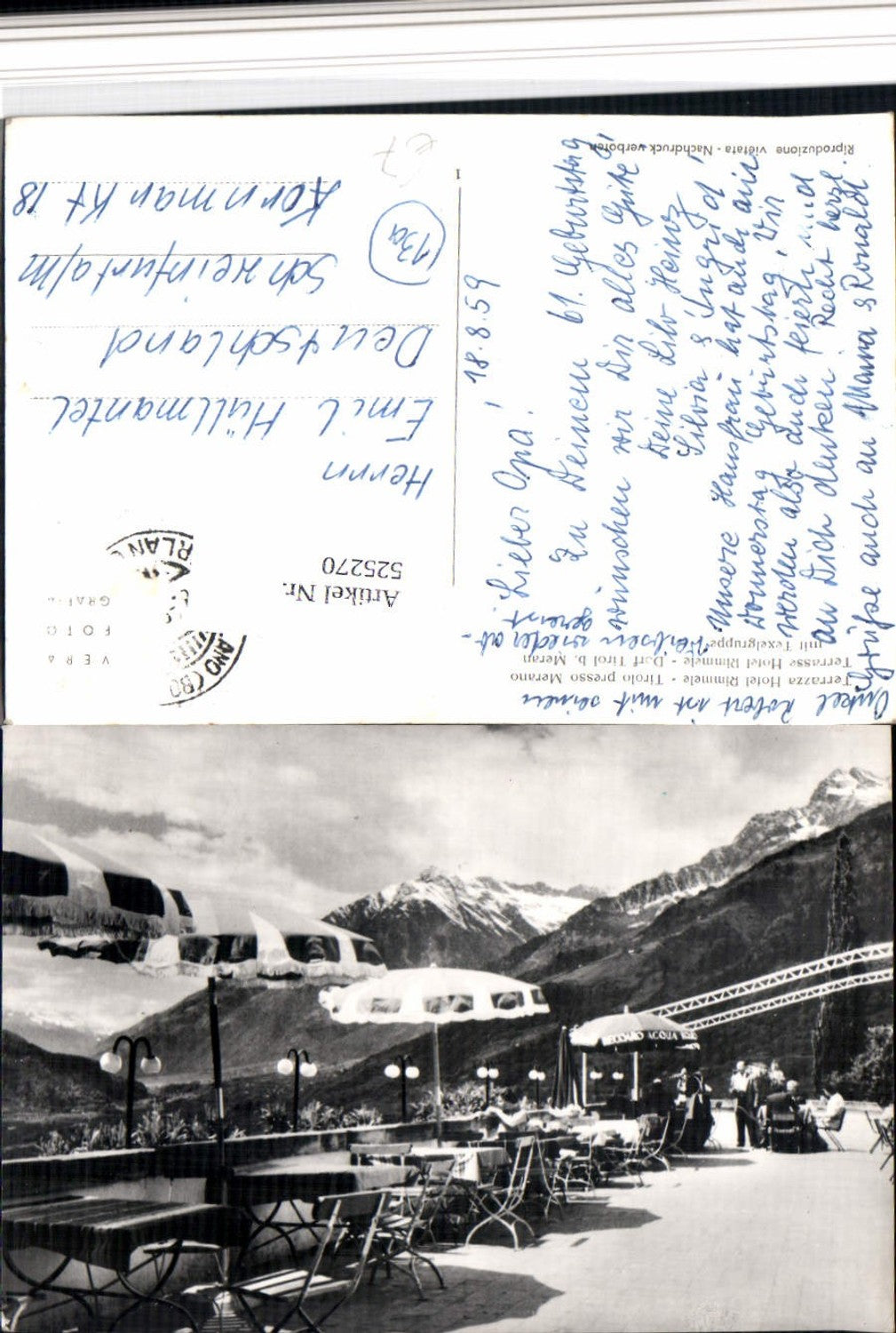 Alte Ansichtskarte – Old Postcard