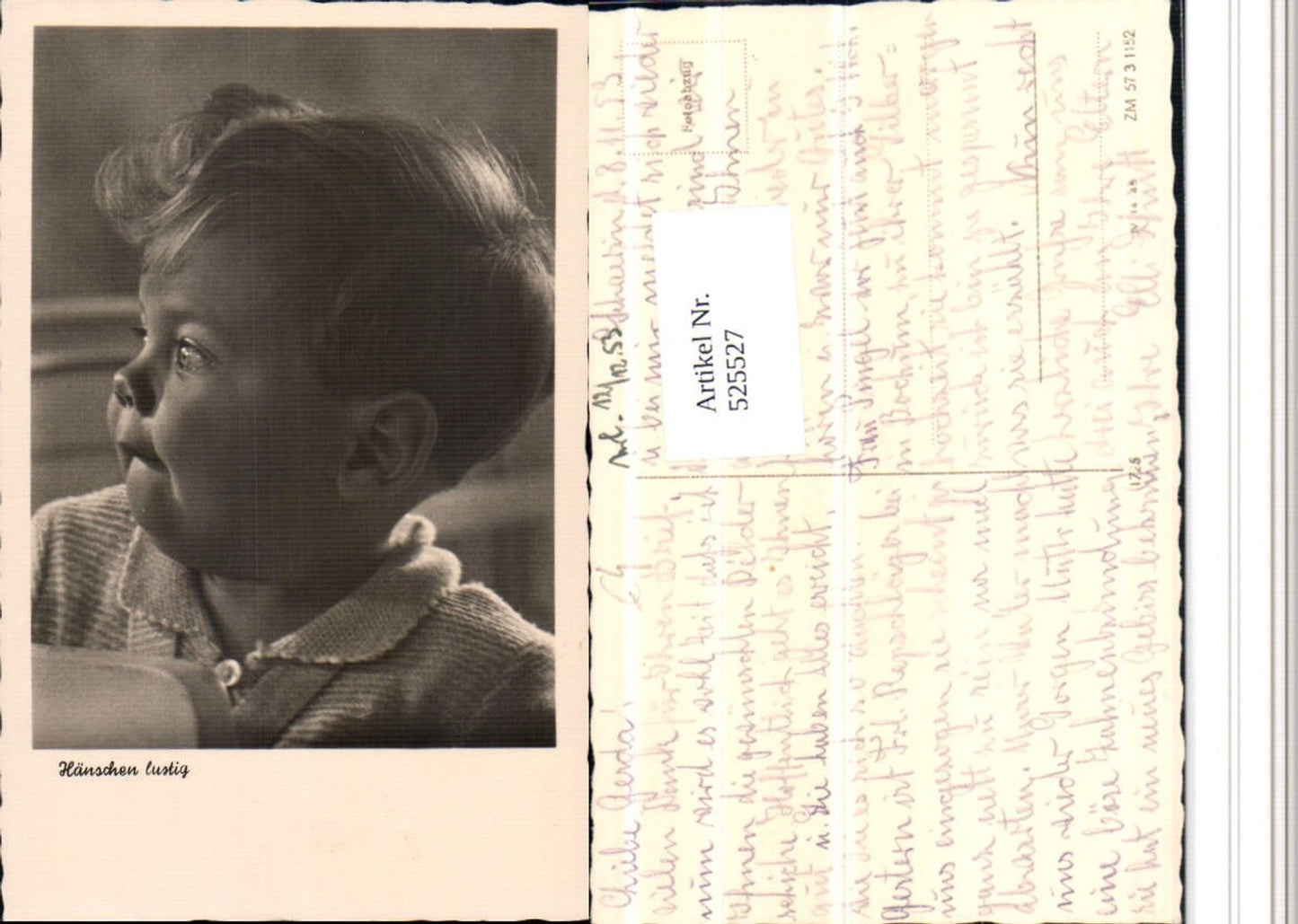 525527,Fotokunst Foto-AK Junge Kind Portrait