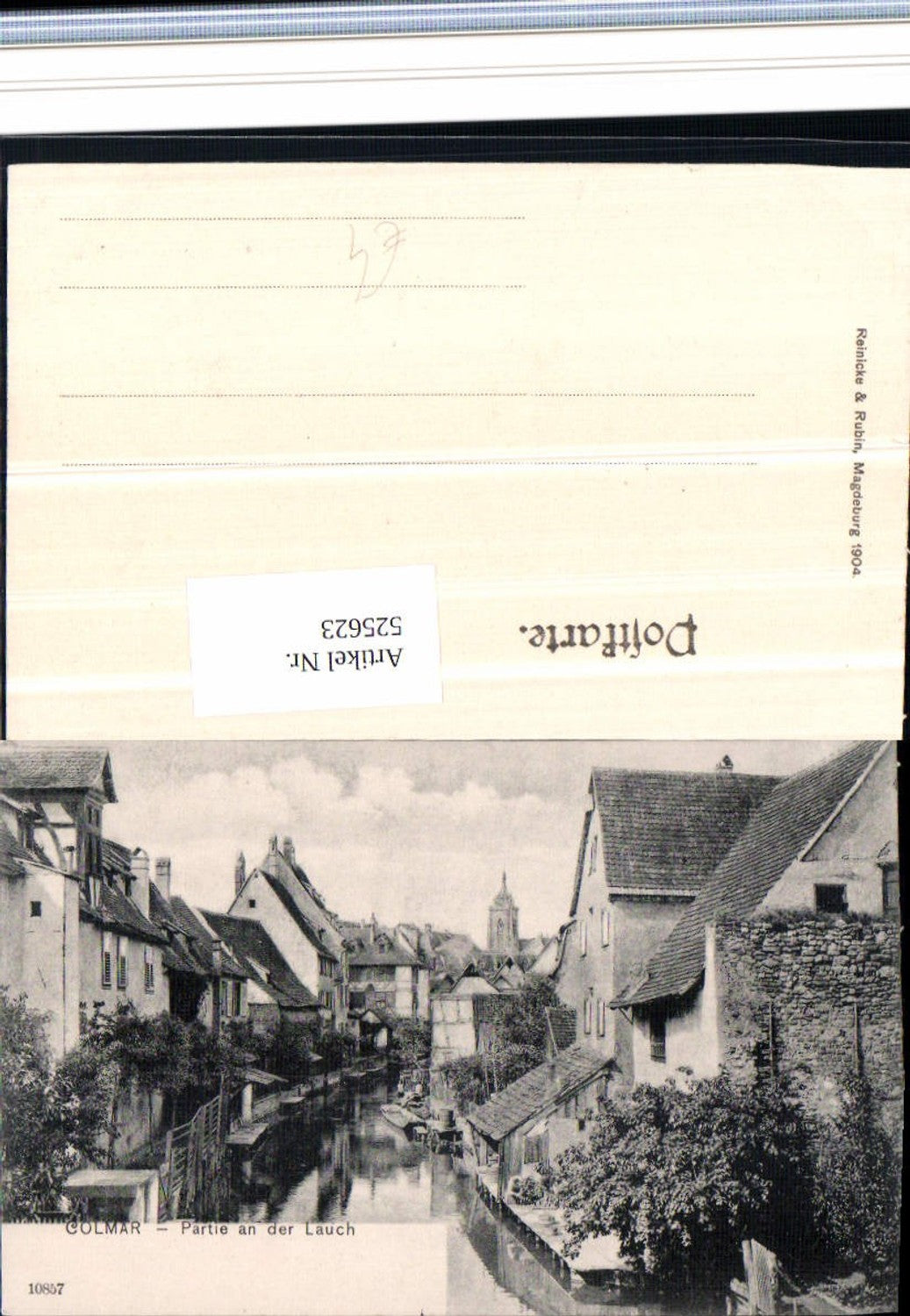 525623,Elsass Haut Rhin Colmar im Elsass Partie a.d. Lauch