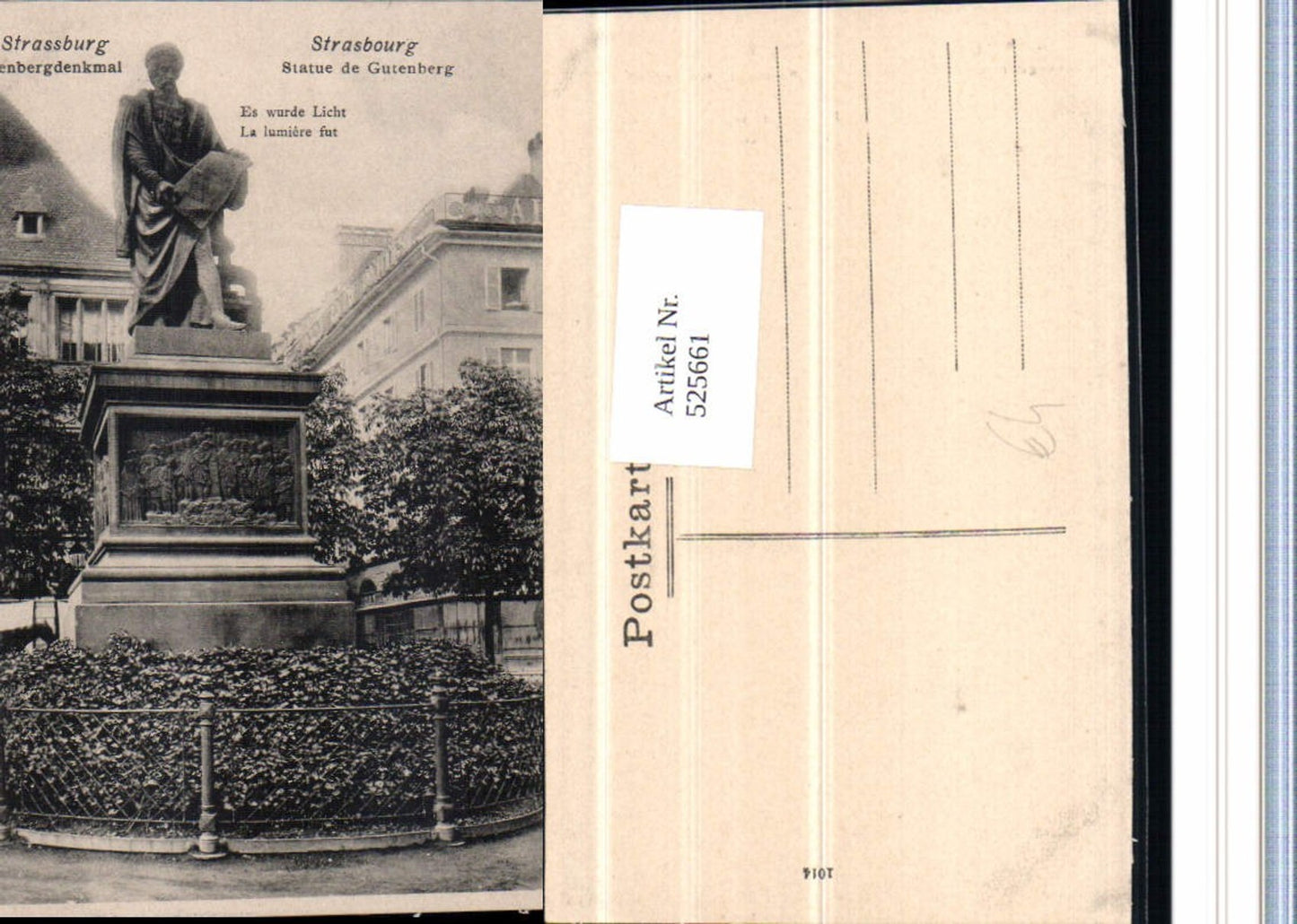 525661,Elsass Bas Rhin Straßburg Strassbourg Gutenberg Denkmal