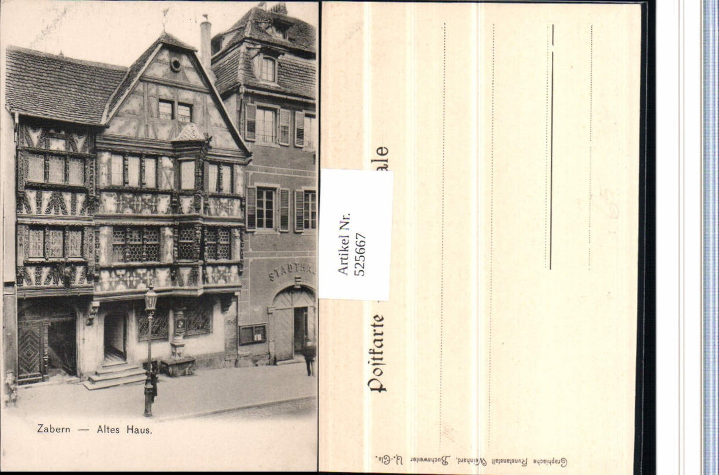 525667,Elsass Bas Rhin Zabern Saverne Altes Haus Laterne
