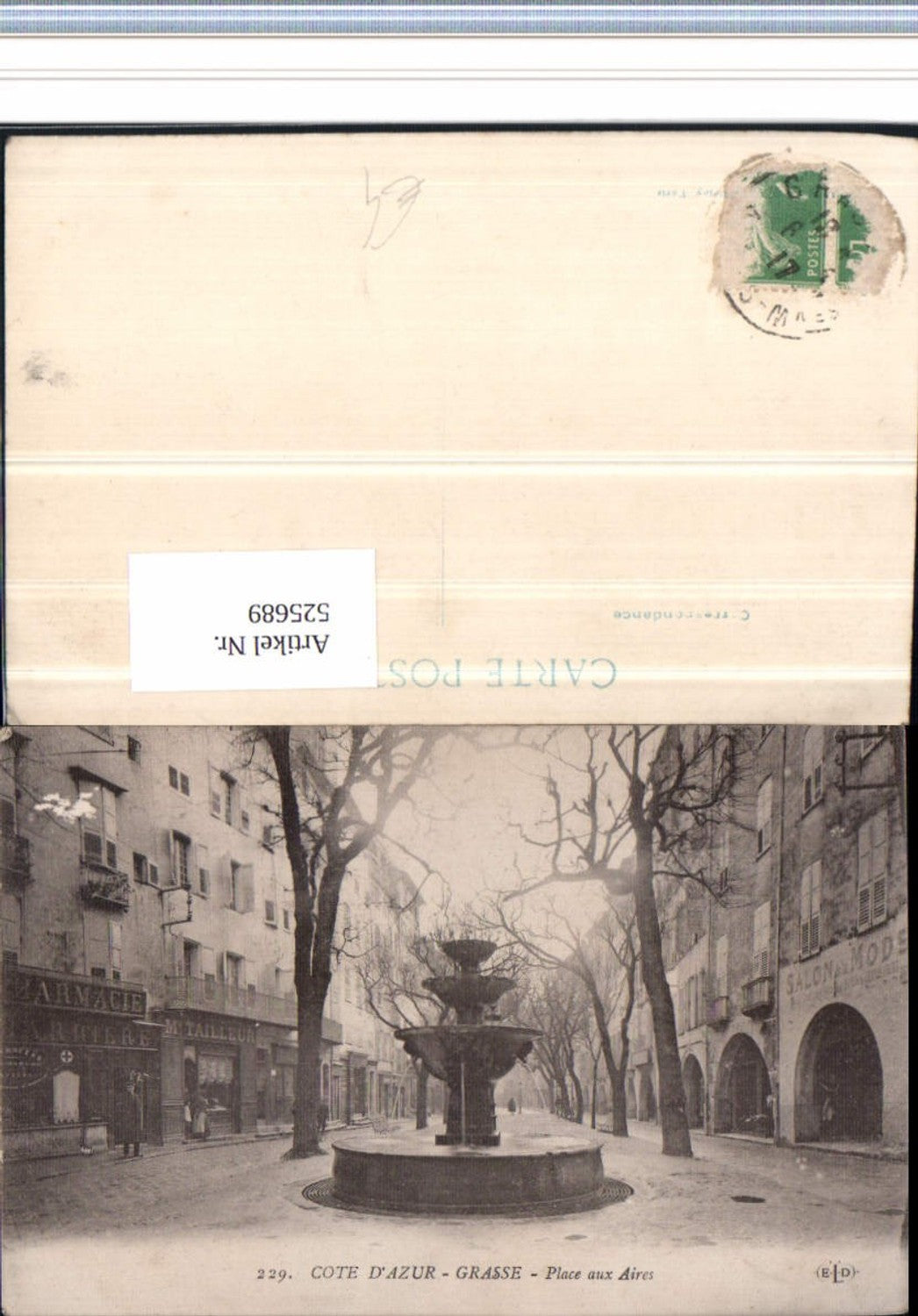 525689,Provence Alpes Cote Azur Alpes Maritimes Grasse Place aux Aires Brunnen