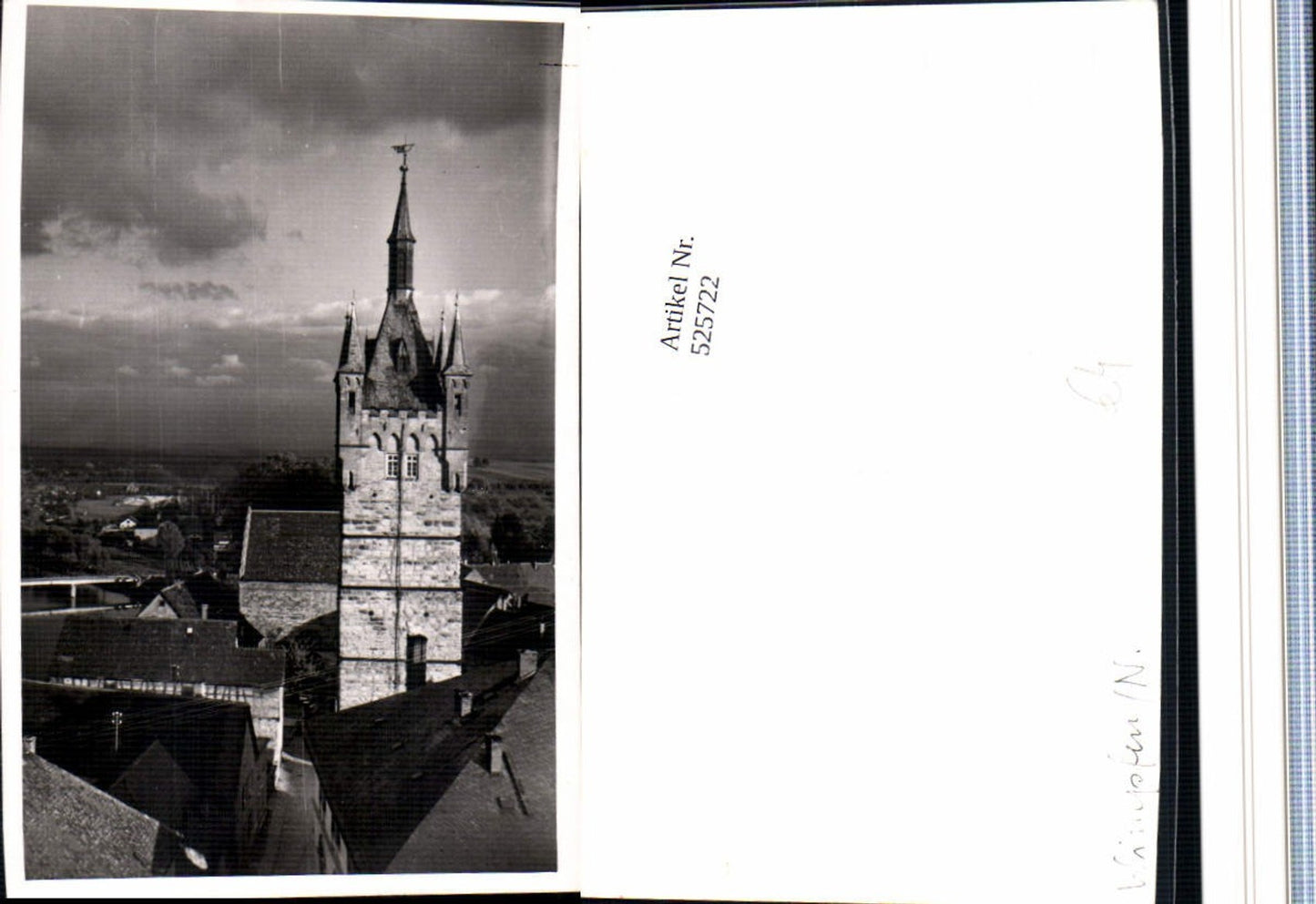 525722,seltene Foto-AK Wimpfen am Neckar Turm