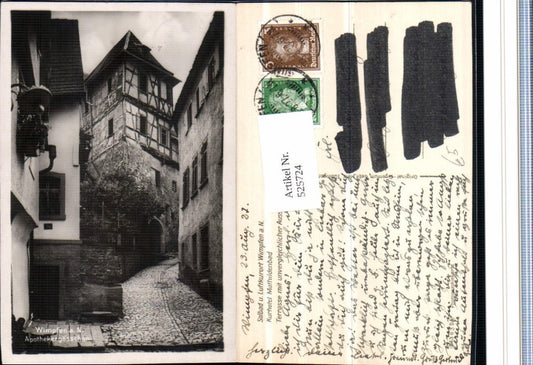 525724, Wimpfen am Neckar Apothekergässchen Pharmacy