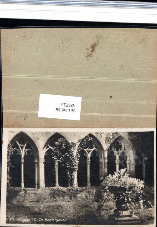 525735,Wimpfen am Neckar Klostergarten