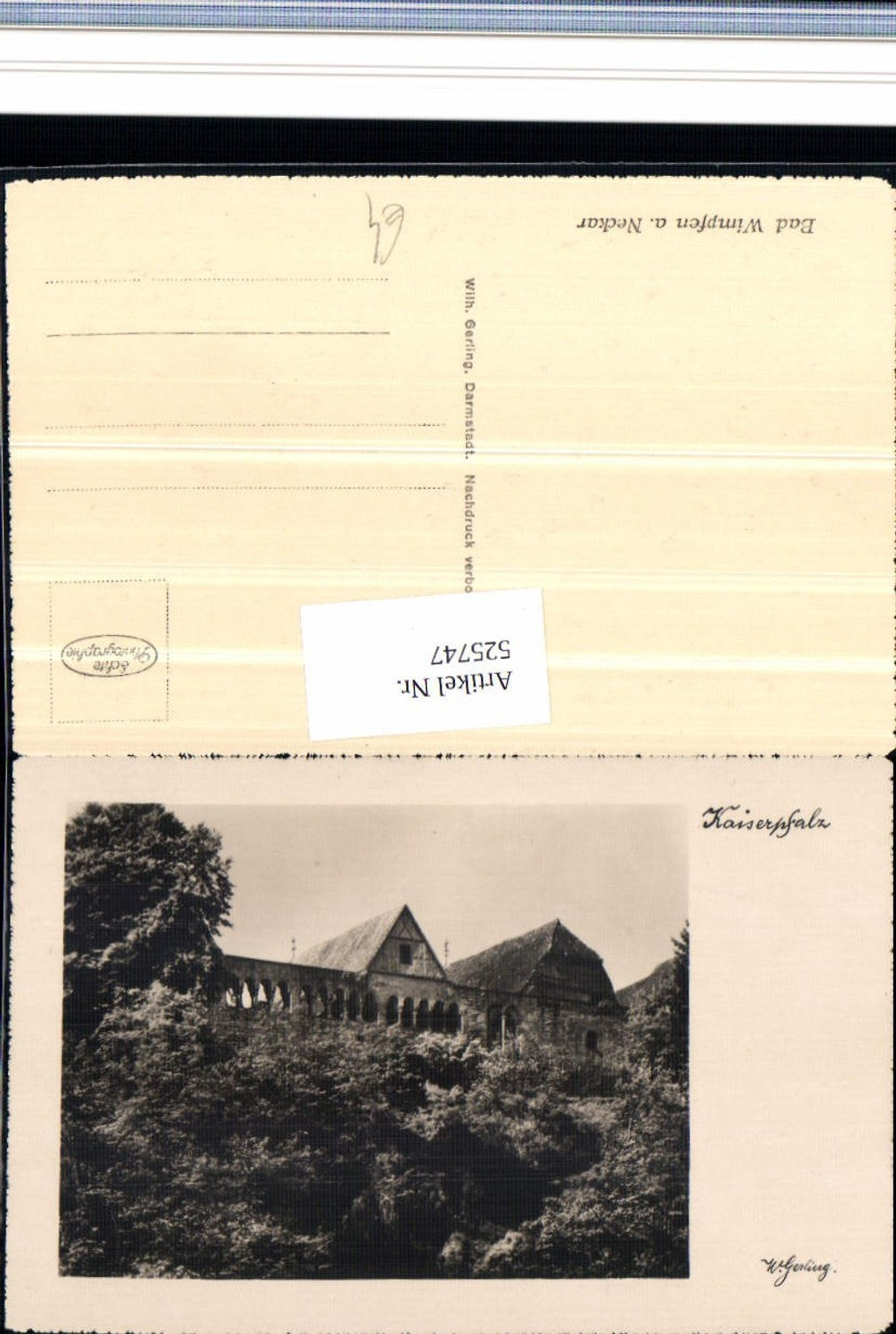 525747,Fotokunst W. Gerling Wimpfen am Neckar Kaiserpfalz
