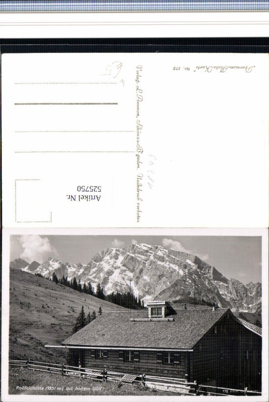 525750,Roßfeldhütte bei Au Schönau Berchtesgaden