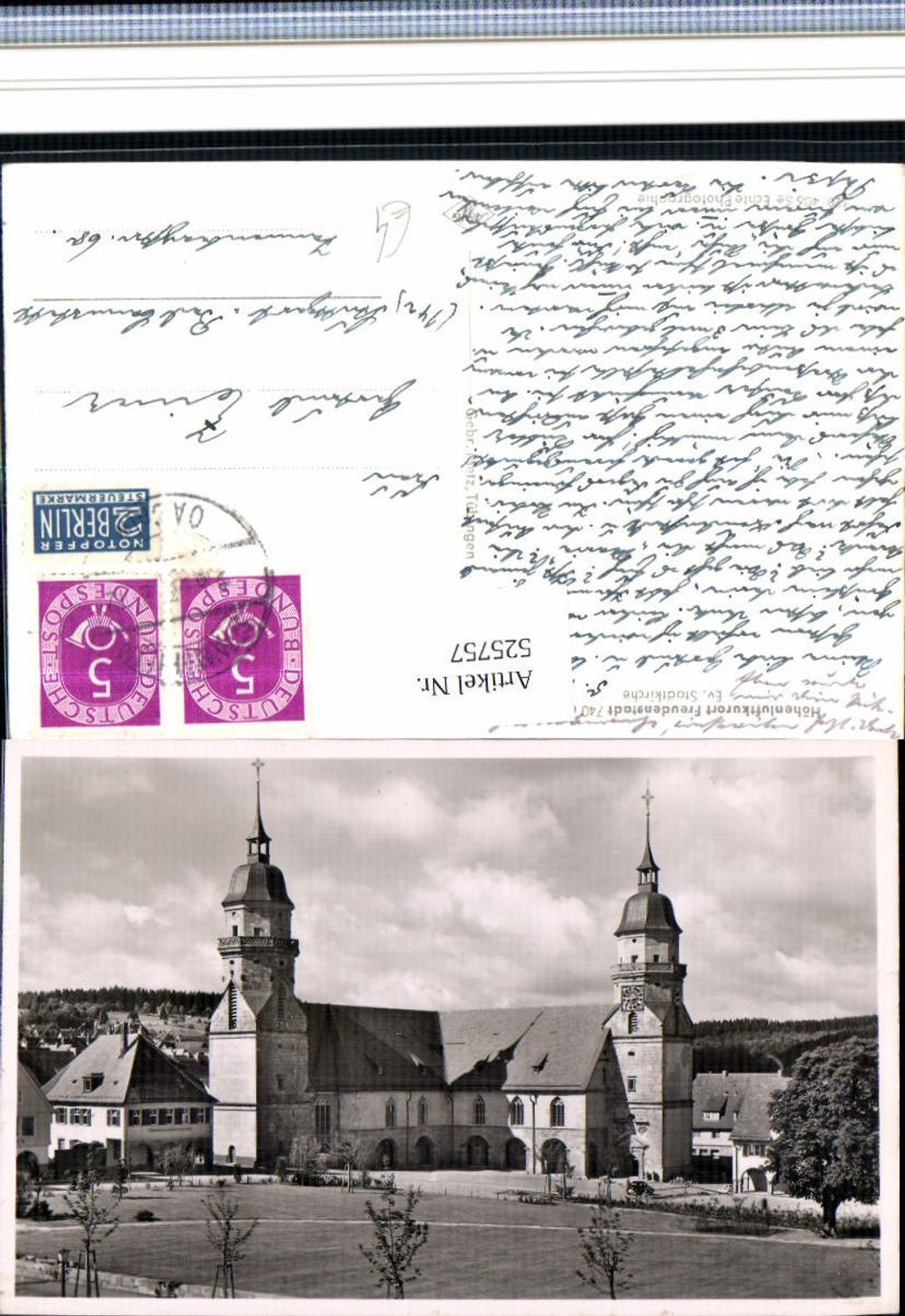 525757,Freudenstadt Partie a.d. Kirche
