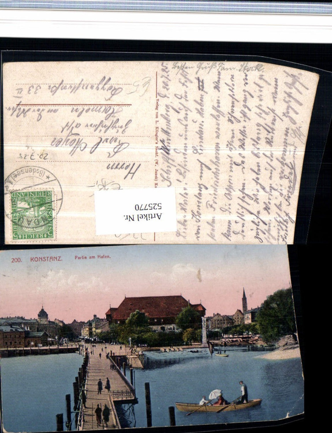 525770,Konstanz am Bodensee Partie am Hafen Boot
