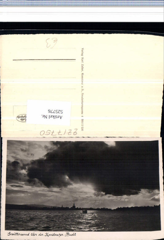 525776, Konstanz on Lake Constance, storm wall, thunderstorm, bay, harbor