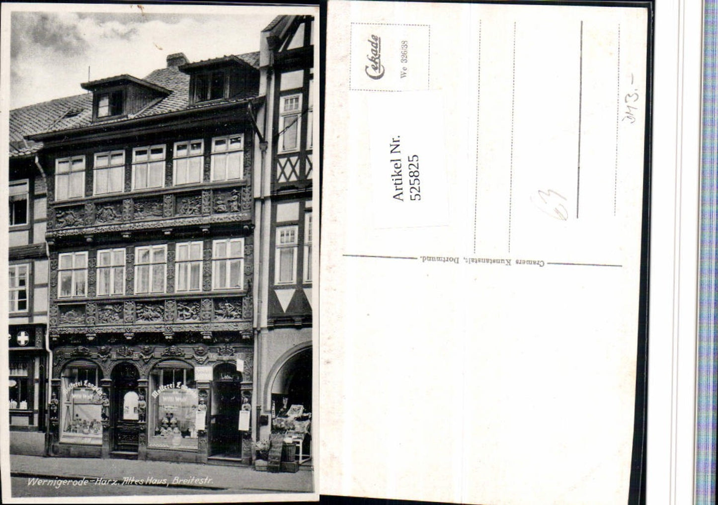 525825,Wernigerode am Harz Breitestraße Altes Haus