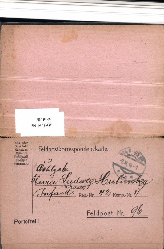 Alte Ansichtskarte – Old Postcard