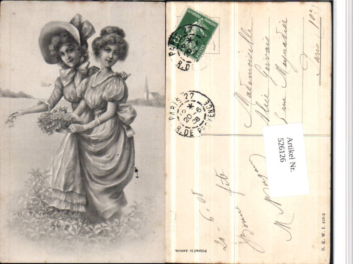 526126,Künstler AK R. Wichera (W) Frauen Frau Mode pub B.K.W.I. 448-3