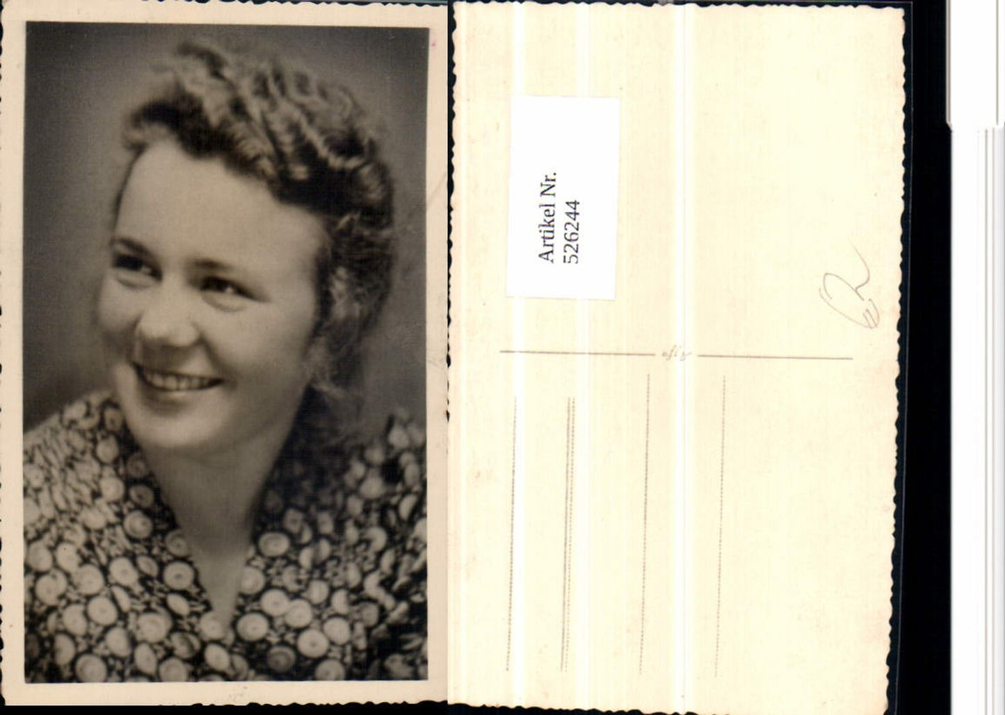 526244,Foto-AK Frau Portrait