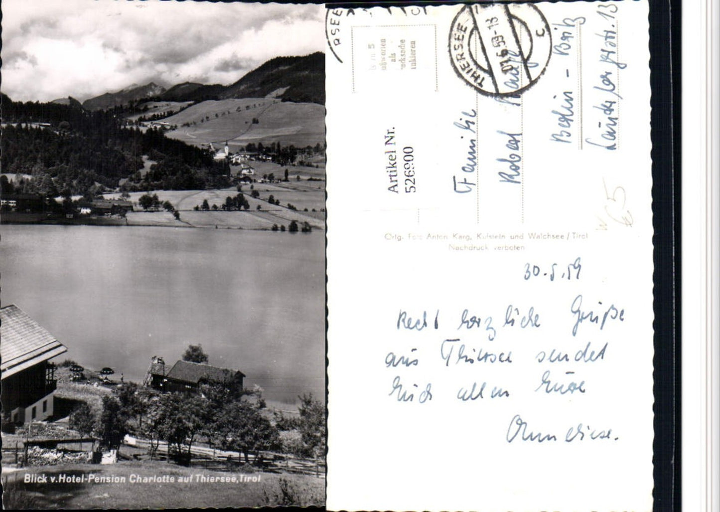 Alte Ansichtskarte – Old Postcard