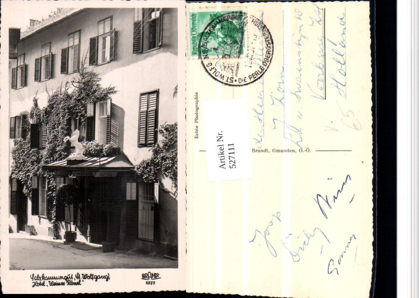 527111,St. Wolfgang am Wolfgangsee Hotel Weisses Rössl pub Brandt