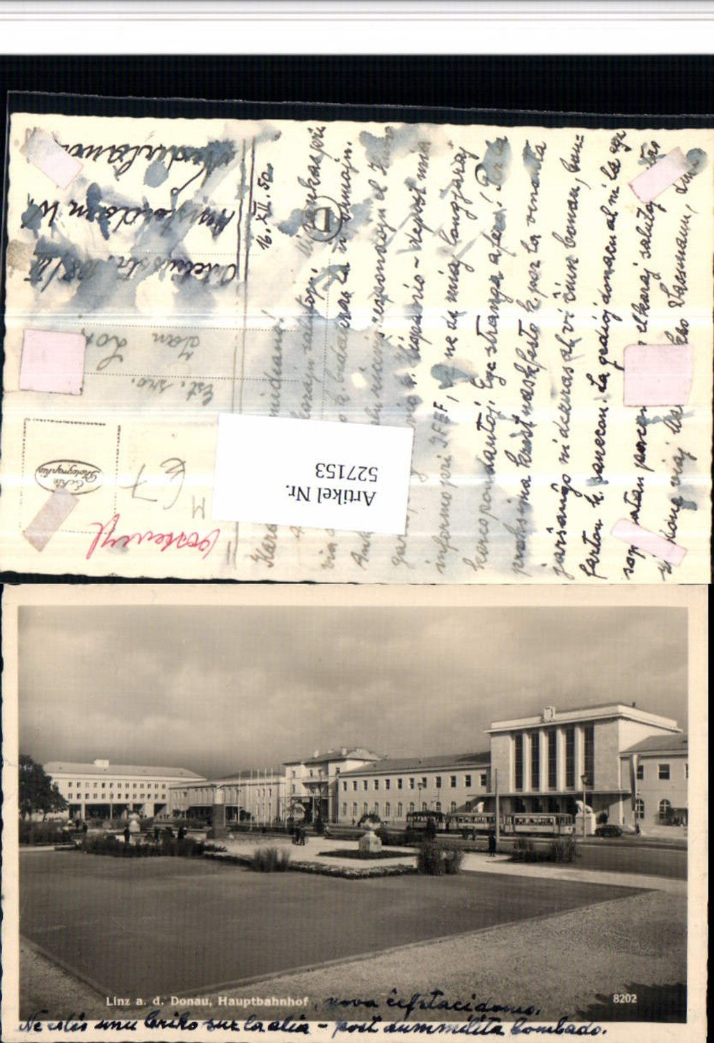 527153,Linz an der Donau Bahnhof Hauptbahnhof Straßenbahn