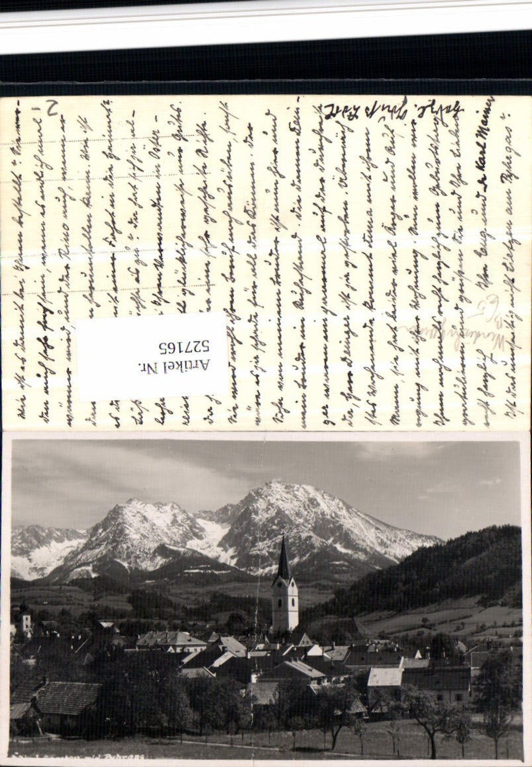 527165,Foto-AK Windischgarsten m. Pyhrgas 1930